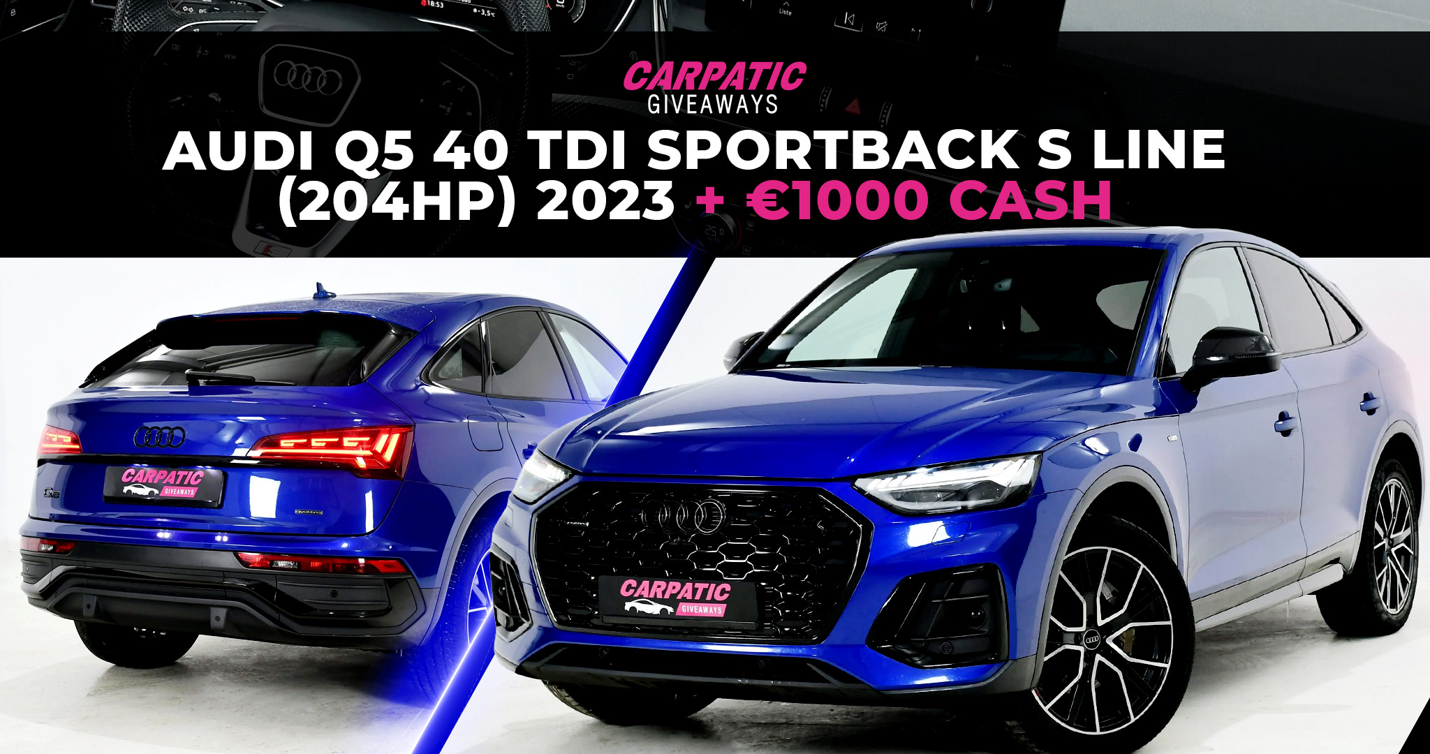 Audi Q5 40 TDI Sportback S Line (204Hp) 2023 + €1000 POCKET MONEY