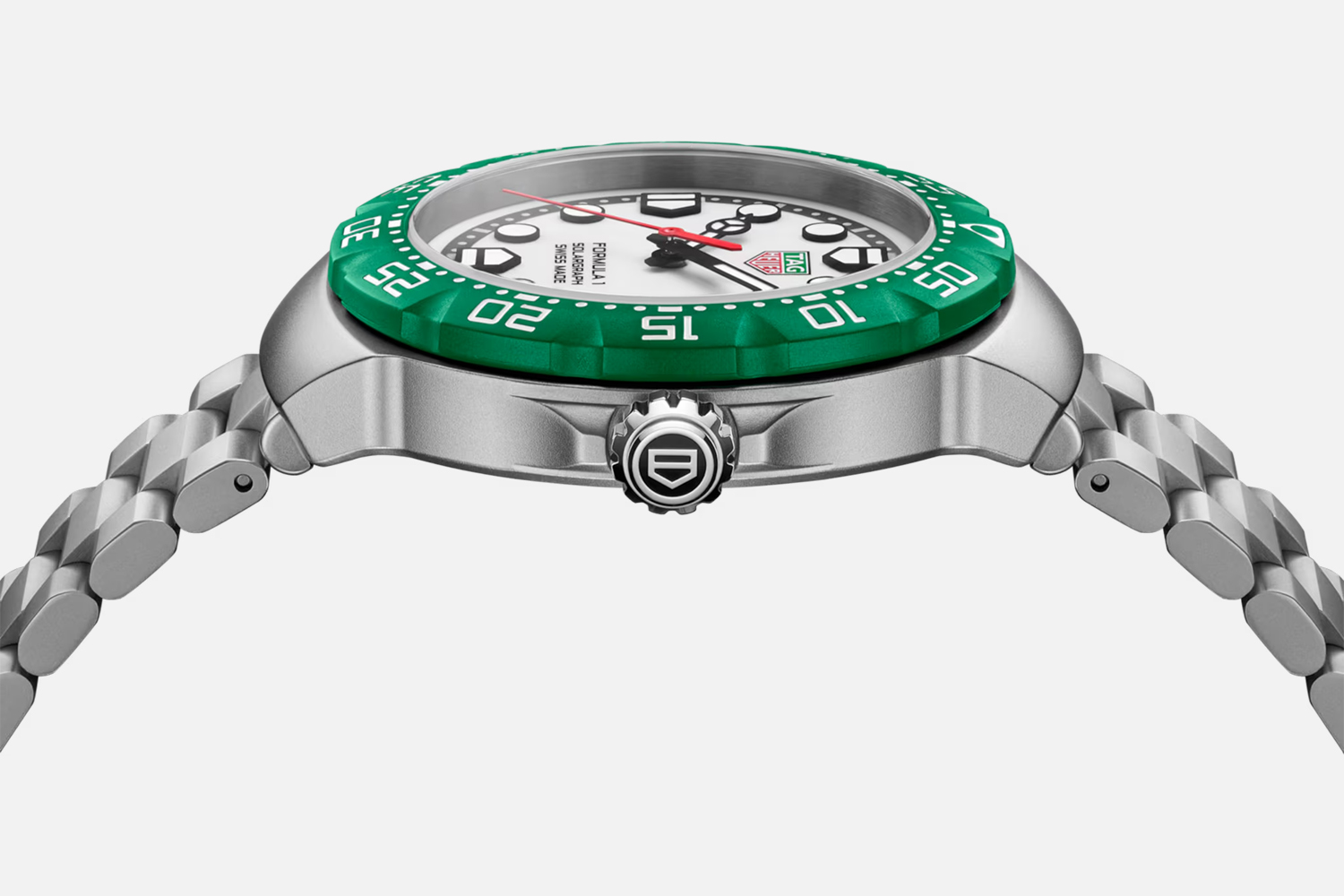 TAG Heuer Formula 1 Solargraph 38mm White Dial Quartz Watch - Image 2