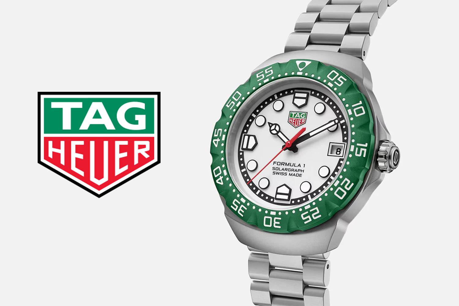 TAG Heuer Formula 1 Solargraph 38mm White Dial Quartz Watch