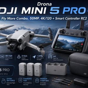 Drona DJI Mini 5 PRO Fly More Combo, 50MP, 4K/120 + Smart Controller RC2